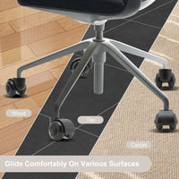 5X 2'' Twin Wheel Office Chair Casters - Slient Smooth, 11x22mm Stem