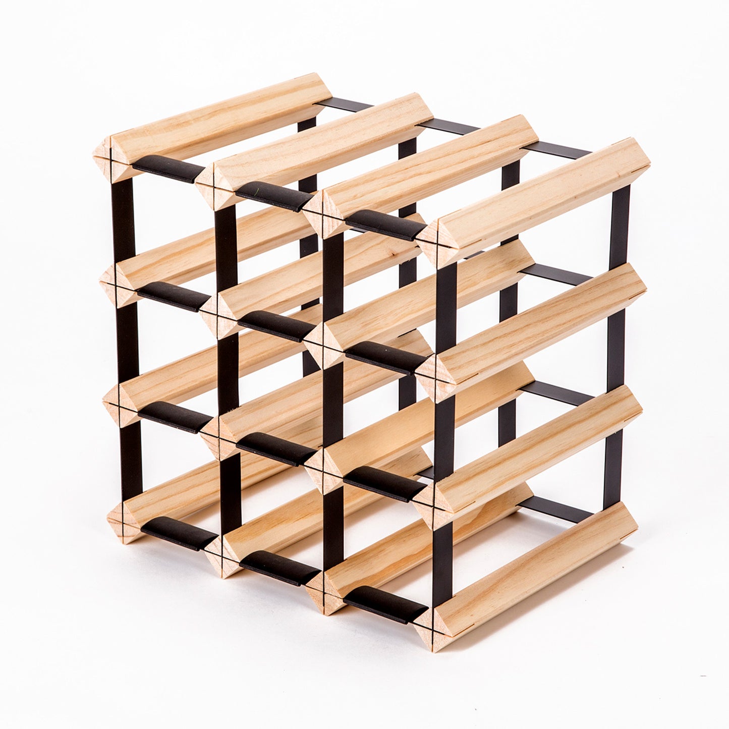 Timber Wine Rack Storage Cellar Organiser 12 Bottle