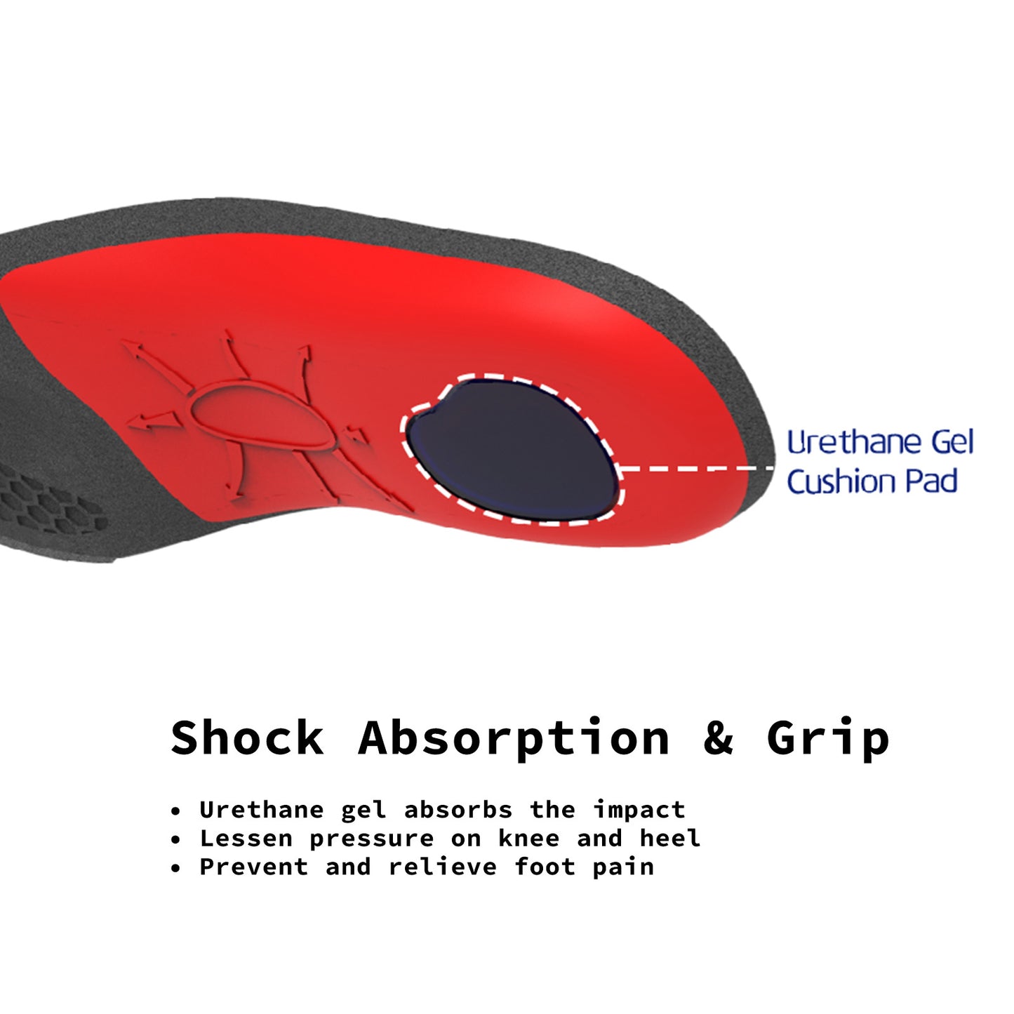 Full Whole Insoles Shoe Inserts S Size Arch Support Foot Pads