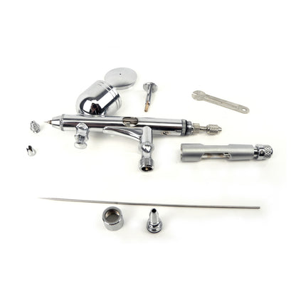 Air Brush Spray Gun Dual Action Mirco Air Control Kit 0.2mm