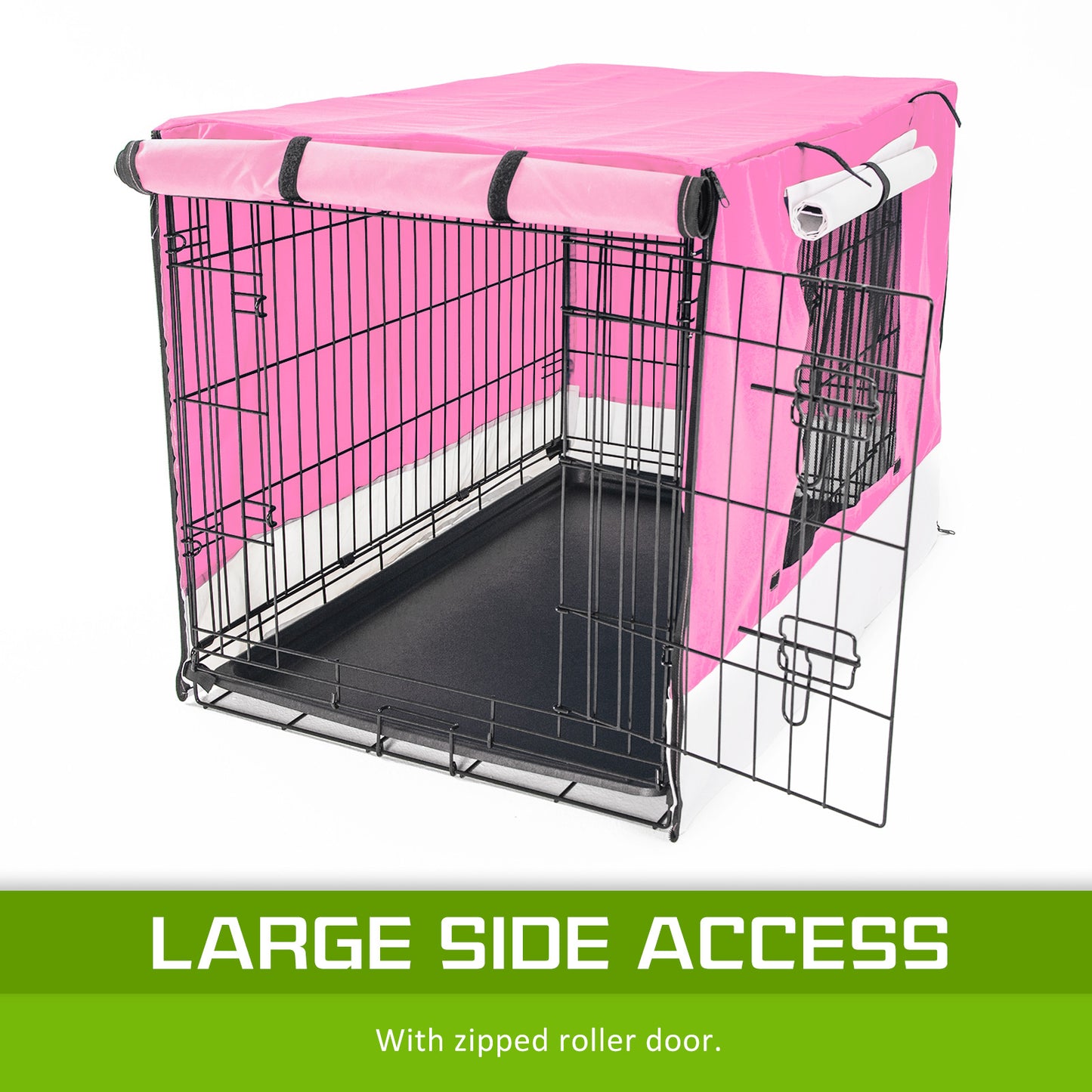 Cage Cover Enclosure for Wire Dog Cage Crate 42in PINK