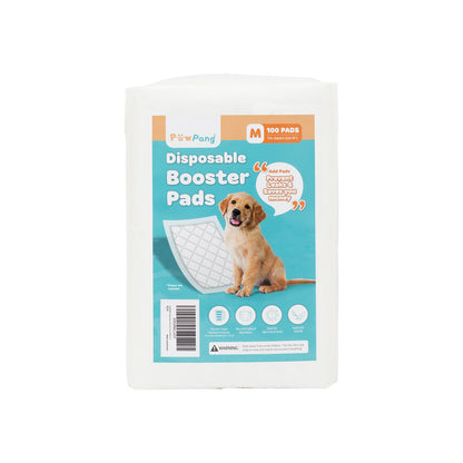 100X Pet Dog Diaper Liners Booster Pads Disposable Adhesive Travel M