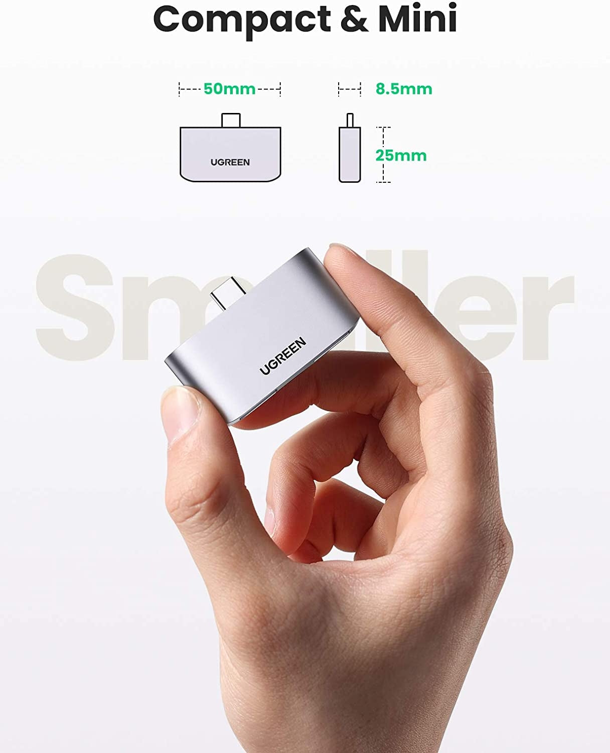 UGREEN 10912 USB-C to USB 3.0 x2 Adapter