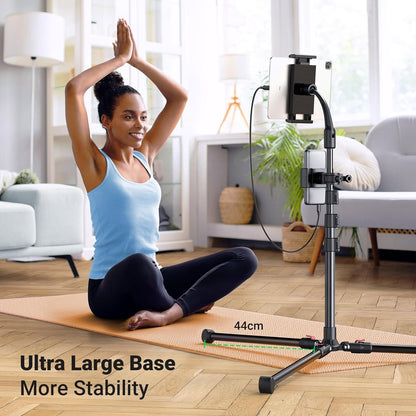 UGREEN 15647 2-in-1 Tablet (Max 12.9 inch) + Phone (Max 7.2 inch) Tripod Stand