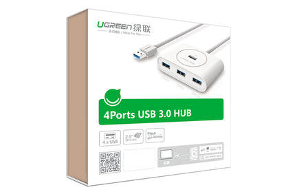 UGREEN USB 3.0 4 Ports Hub White 1M (20283)