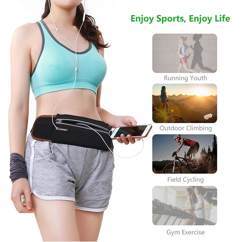 UGREEN Sport Running Waist Pack Waterproof Belt Black 20818