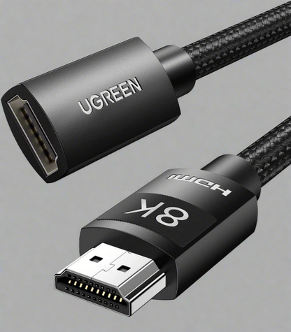 UGREEN 40447 HDMI Extension Cable 8K 60Hz 48Gbps Male to Female Cable 1M