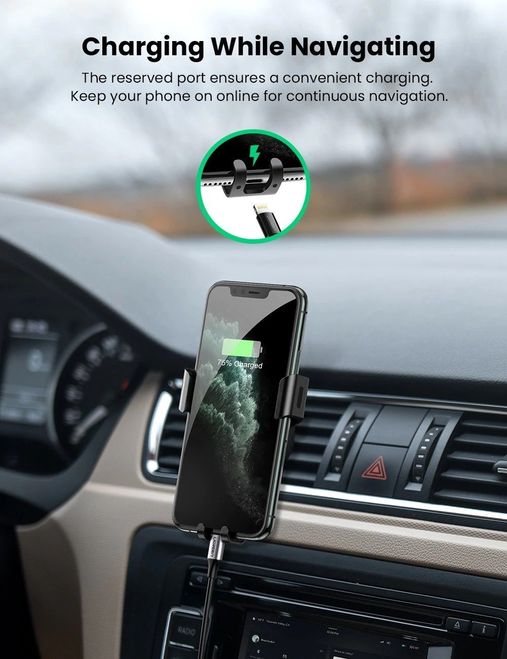 UGREEN 50564 Gravity Drive Car Mount