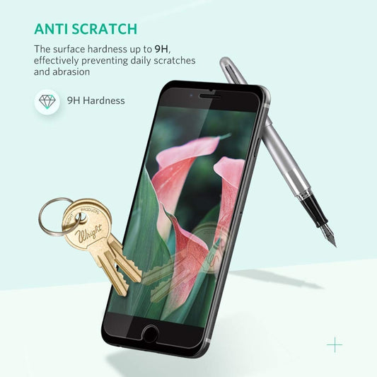 UGREEN 2.5D Round Edge HD Screen Protector, 2 Pack Tempered Glass For iPhone 7/8 Plus 5.5 inch 60395