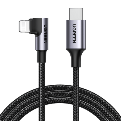 UGREEN 60765 90 Degree USB-C to iPhone 8-pin Cable 2M