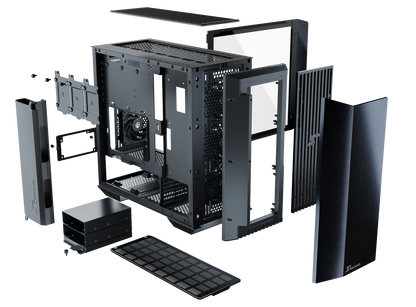 Seasonic Syncro Q704 Aluminum Case with Syncro DGC-650 650W 80 Plus Gold PSU & Connect Module RED DOT AWARD WINNER 2021