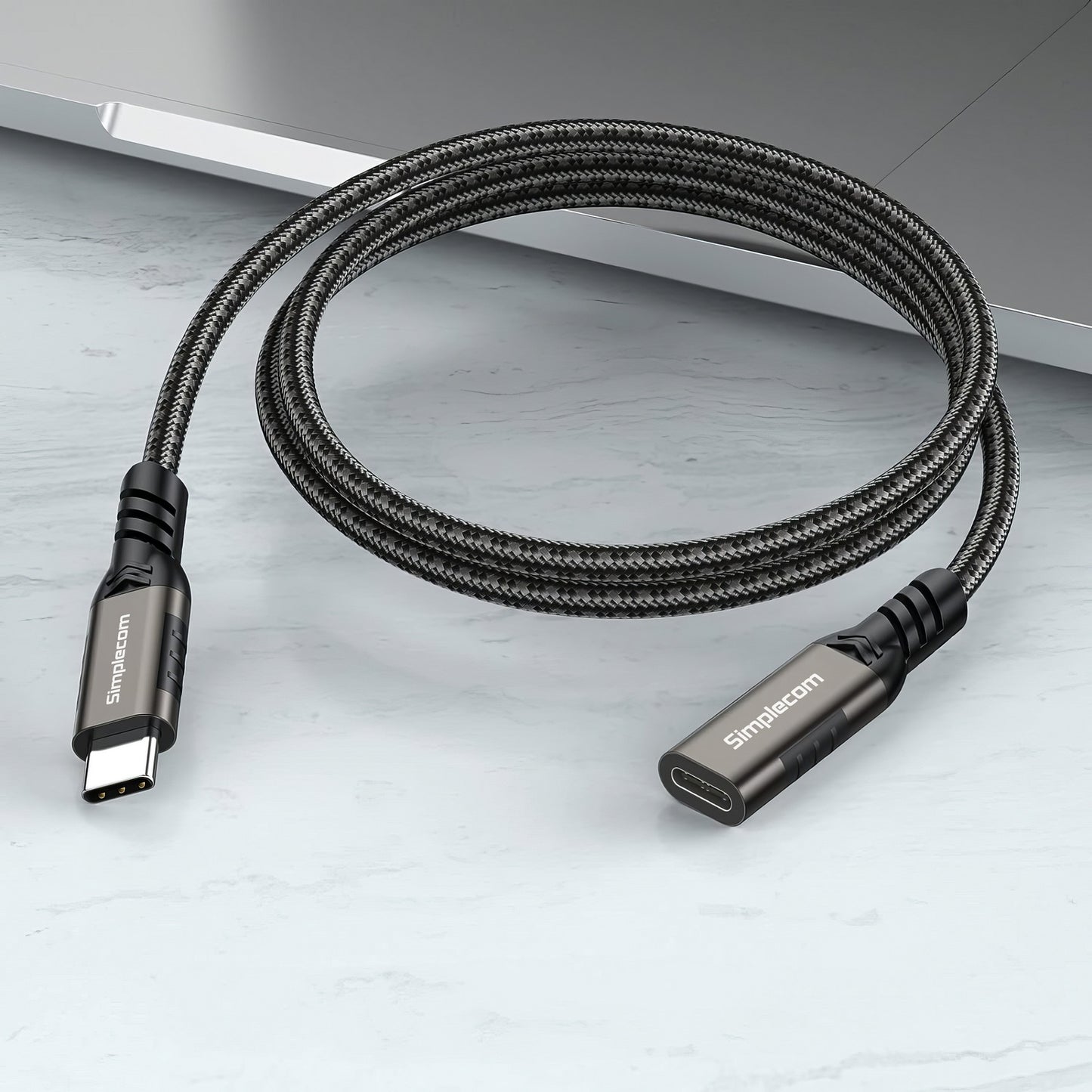 Simplecom CAU605 USB-C Male to Female Extension Cable USB 3.2 Gen2 PD 100W 20Gbps 0.5M