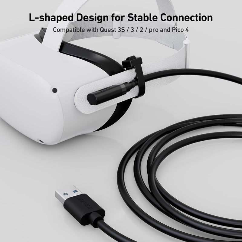 BENFEI 375BK-2M USB 3.0 to Right Angled USB-C PVC 2M
