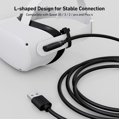 BENFEI 375BK-3M USB 3.0 to Right Angled USB-C PVC 3M