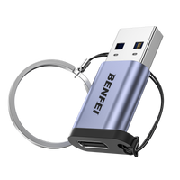 BENFEI 407GY USB Type-A to USB-C Adapter Male to Female Supporting 5V 3A Charging and 10Gbps Data Transmit