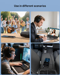 BENFEI 427GY 10M 3.5mm TRRS Male to Male Audio Cable, 4-Pole Stereo Mic Aux Cable, Nylon Braided Headphone Jack Cord