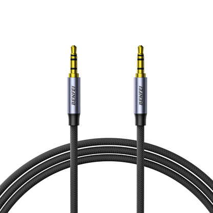 BENFEI 427GY 1M 3.5mm TRRS Male to Male Audio Cable, 4-Pole Stereo Mic Aux Cable, Nylon Braided Headphone Jack Cord