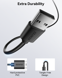 BENFEI 436BK-3M USB 2.0 Male to Micro USB Data Cable 3M