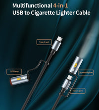 CHOETECH CC1001 Smart PD60W 4-in-1 USB C to C cable 1.2M