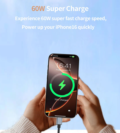 CHOETECH CC1001 Smart PD60W 4-in-1 USB C to C cable 1.2M