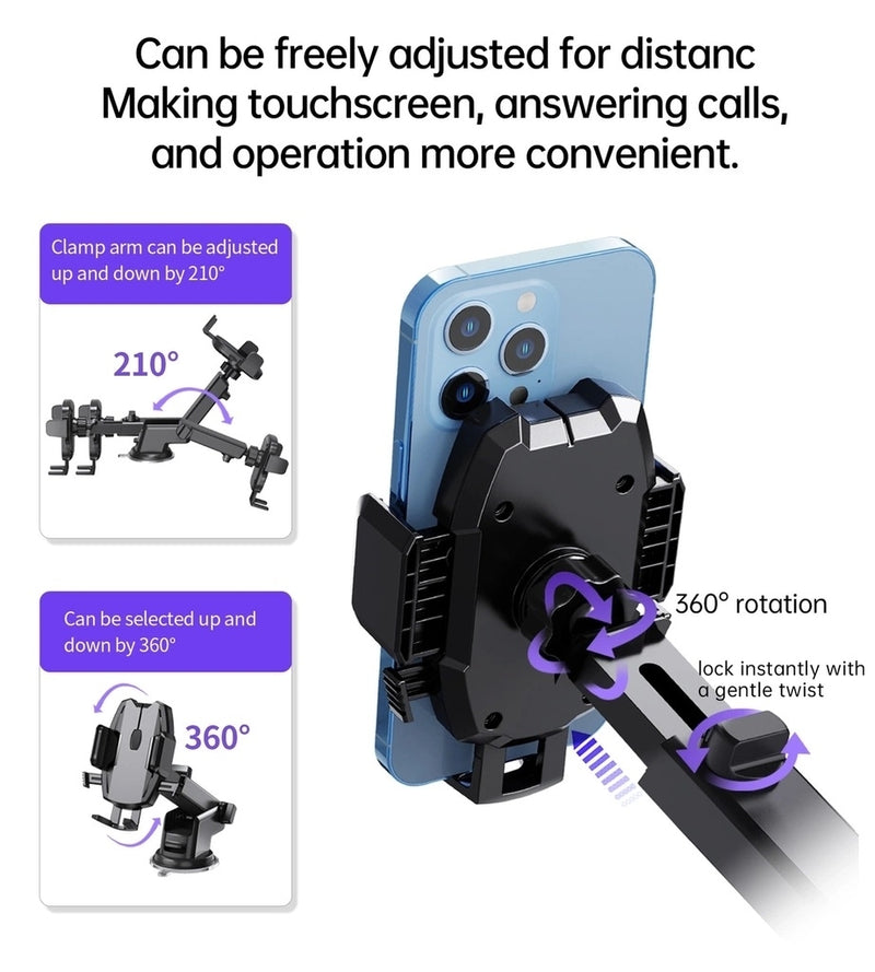 CHOETECH H043 Car Mount for Car Dashboard Windshield Phone Holder