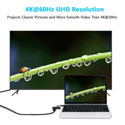 CHOETECH HUB-M03 USB-C To HDMI Adapter(4K@60hz) with 60W PD Charging Port