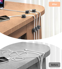 CHOETECH MCC001-BK 6 Pack Professional grade Magnetic Lock Cord Holder Clips Black