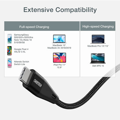 CHOETECH XCC-1004 USB-C To USB-C Cable 2M