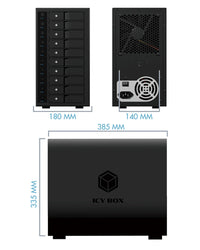 ICY BOX IB-3810-C31 SINGLE enclosure for 10x HDD with USB 3.1 (Gen 2) Type-C or Type-A interface