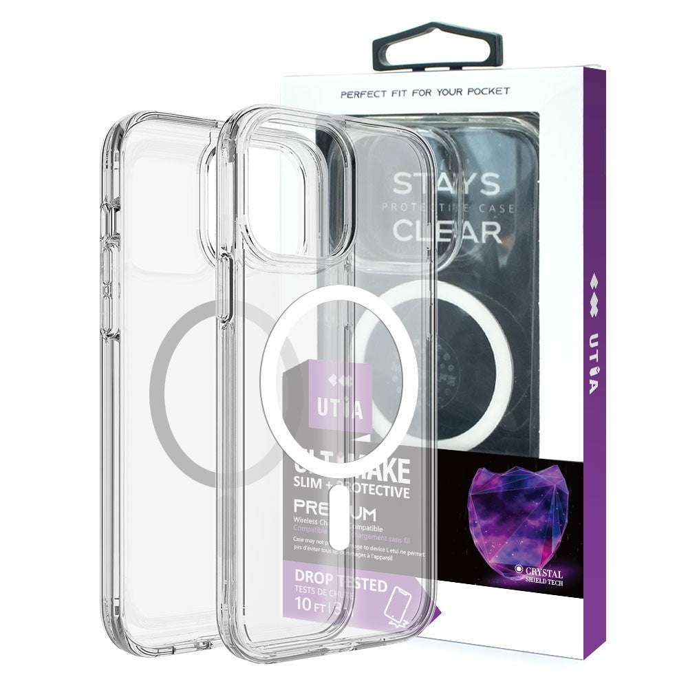 Ultimake Shockproof Transparent Magsafe Cover Case for iPhone 16 Pro