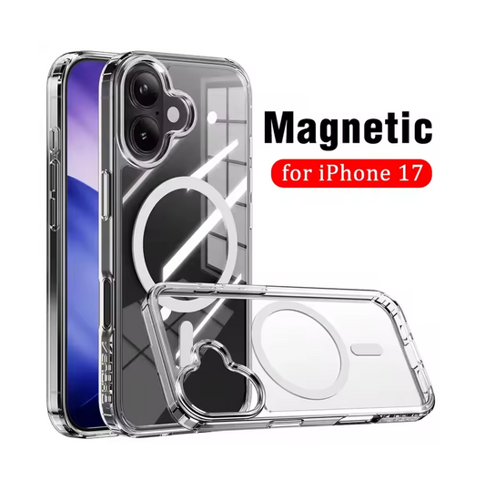 UTIA Ultimake Shockproof Transparent Case Cover With Magnetic Ring for iPhone 17