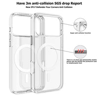 UTIA Ultimake Shockproof Transparent Case Cover With Magnetic Ring for iPhone 17 Pro Max