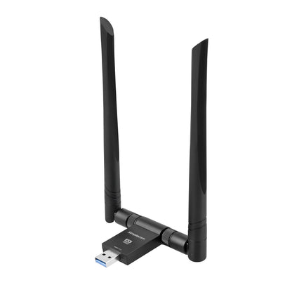 Simplecom NW811v2 AX1800 Dual Band WiFi 6 USB Adapter 802.11ax with 2x 5dBi High Gain Antennas