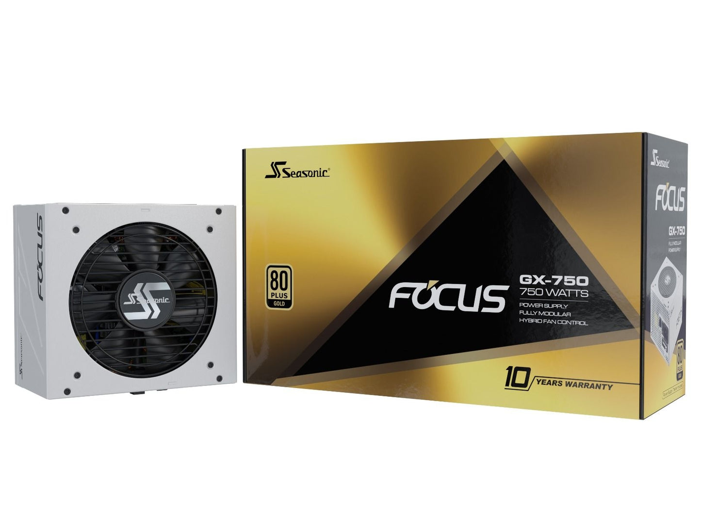 Seasonic FOCUS GX-750 White 750W ATX 3.0 Gold Modular PSU