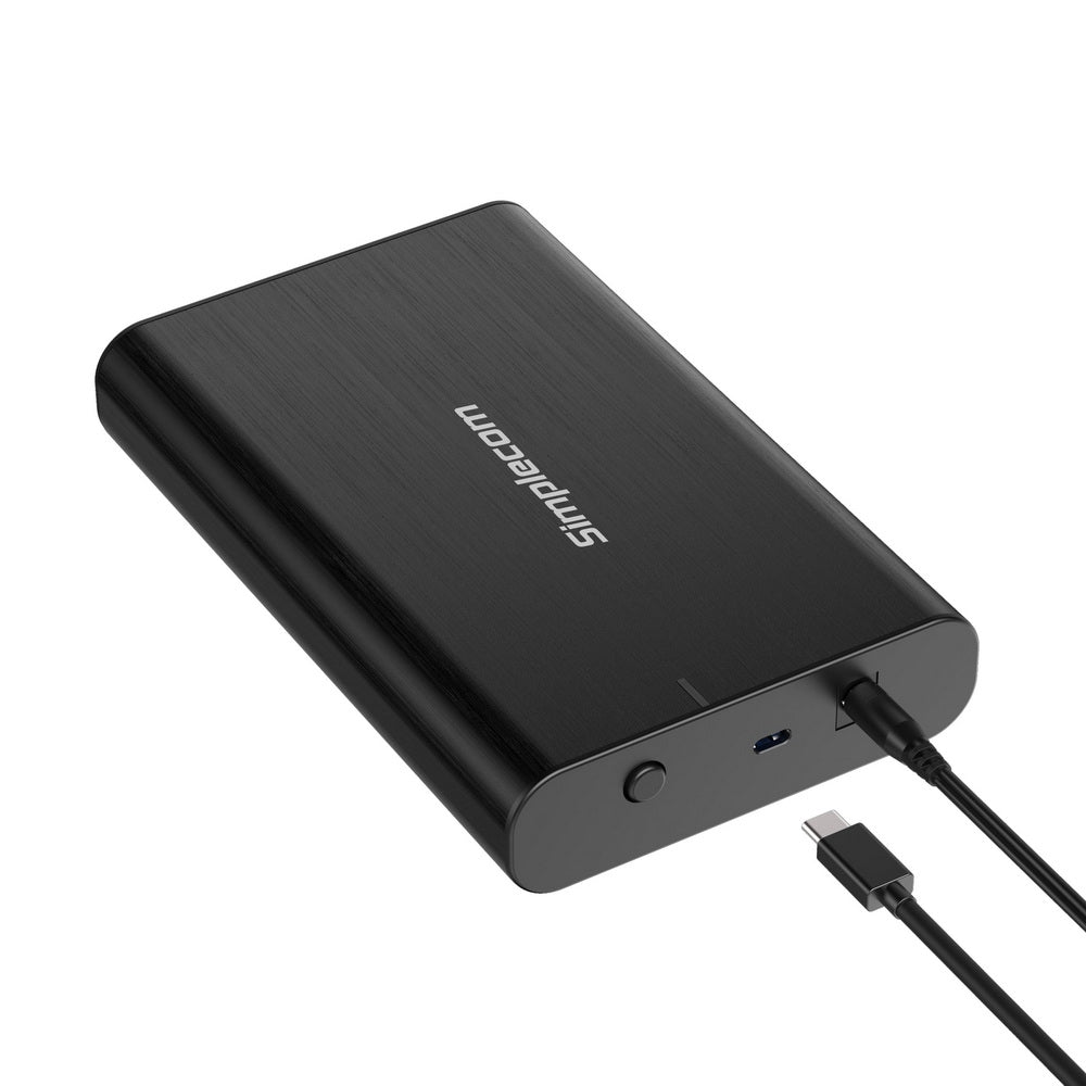 Simplecom SE331 Aluminium 3.5'' SATA to USB-C External Hard Drive Enclosure USB 3.2 Gen1 5Gbps