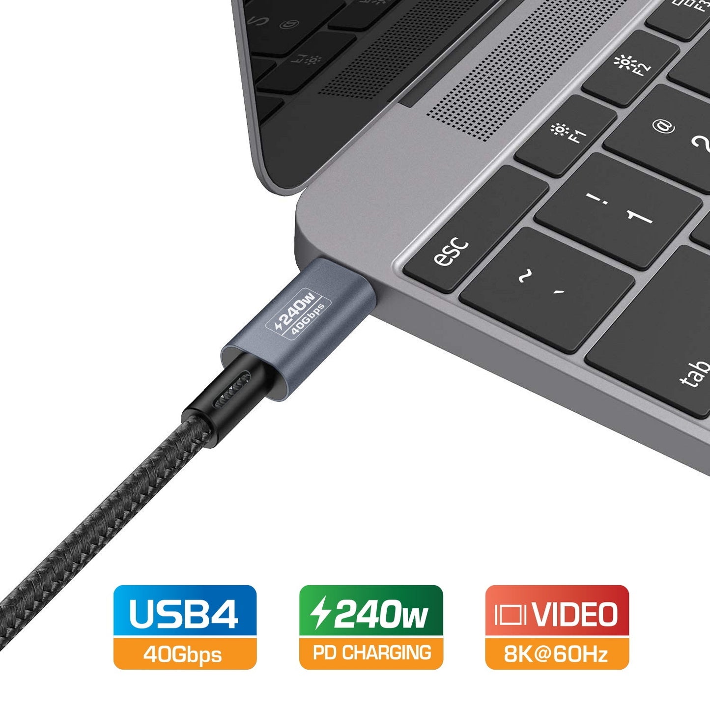 Simplecom CA615 USB-C to USB-C Cable USB4 40Gbps 5A 240W PD3.1 8K@60Hz 1.5M