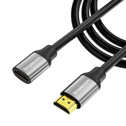 Simplecom CAF305 0.5M HDMI 2.1 Extension Cable Male to Female 48Gbps 8K@60Hz
