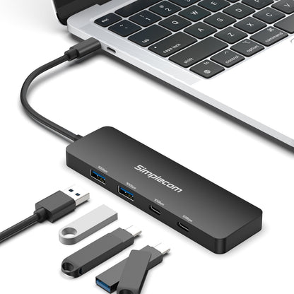 Simplecom CH392 USB 3.2 Gen2 USB-C 4-Port 10Gbps Hub (2x USB-A and 2x USB-C)