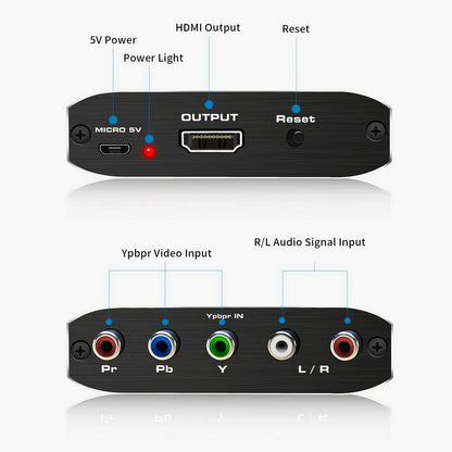 Simplecom CM505v3 Component (YPbPr + Stereo R/L) to HDMI Converter Full HD 1080p