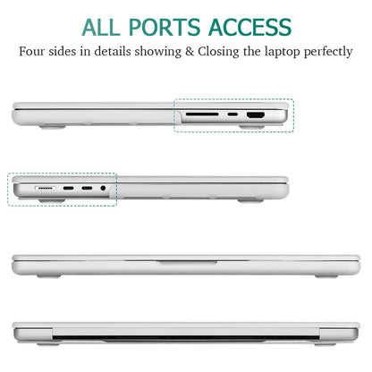 Suitable for MacBook Pro 14 Max Inch Case 2023 2022 2021 M2 A2779 M1 A2442 Hardshell Case Keyboard Cover White