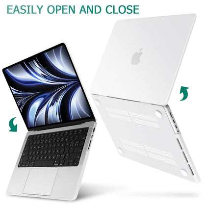 Suitable for MacBook Pro 14 Max Inch Case 2023 2022 2021 M2 A2779 M1 A2442 Hardshell Case Keyboard Cover White