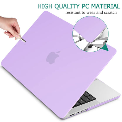 Suitable for  MacBook Pro 14 Max Inch Case 2023 2022 2021 M2 A2779 M1 A2442 Hardshell Case Keyboard Cover Purple