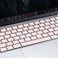 Keyboard Cover Skin For MacBook Air Pro 13 13.6 14 15.3 16 A2442 A2779 A2485 A2780 A2681 A2941 M1 M2 2021 to 2023 Pink
