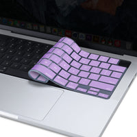 Keyboard Cover Skin For MacBook Air Pro 13 13.6 14 15.3 16 A2442 A2779 A2485 A2780 A2681 A2941 M1 M2 2021 to 2023 purple