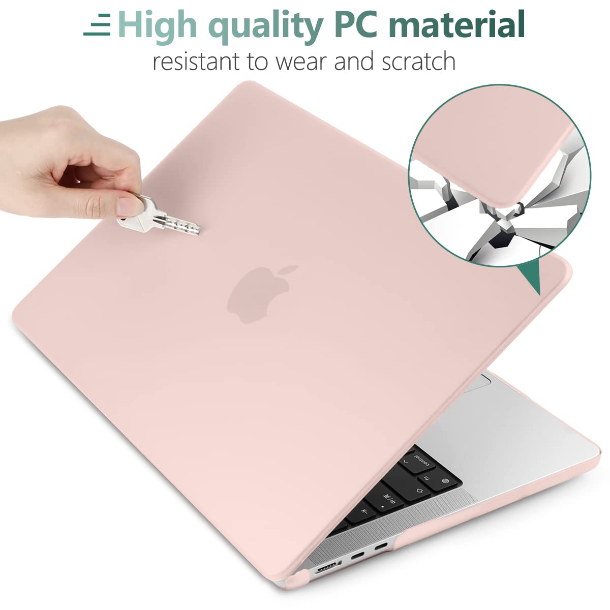 Suitable for  2023 2022 MacBook Air 13 inch case M2 Model A2681 Hard Shell Case Keyboard Cover Sold Pink