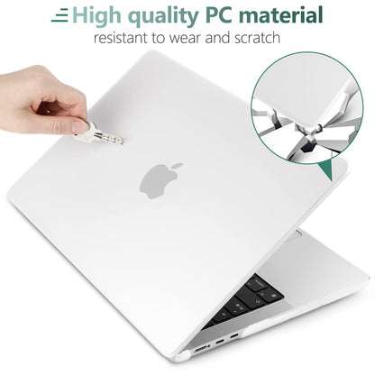 Suitable for  2023 2022 MacBook Air 13 inch case M2 Model A2681 Hard Shell Case Keyboard Cover White