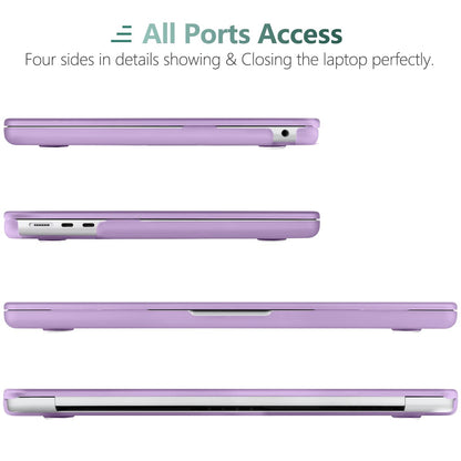 Suitable for  2023 2022 MacBook Air 13 inch case M2 Model A2681 Hard Shell Case Keyboard Cover Purple