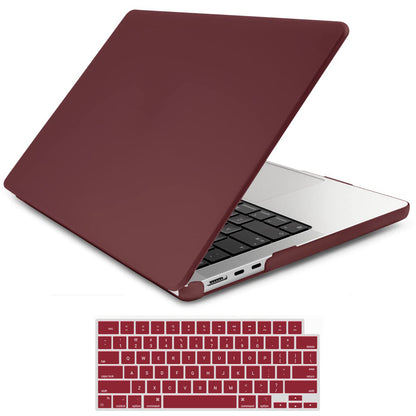 Suitable for  2023 2022 MacBook Air 13 inch case M2 Model A2681 Hard Shell Case Keyboard Cover Wine Red