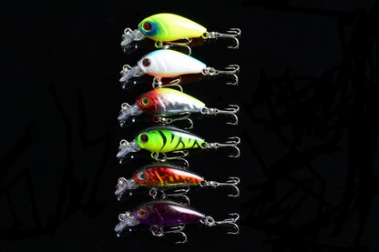 6x 4.5cm Popper Crank Bait Fishing Lure Lures Surface Tackle Saltwater