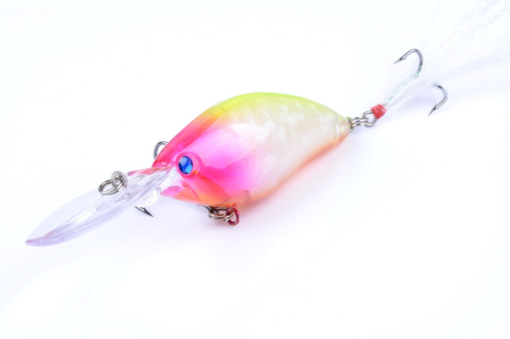 6x 11cm Popper Crank Bait Fishing Lure Lures Surface Tackle Saltwater